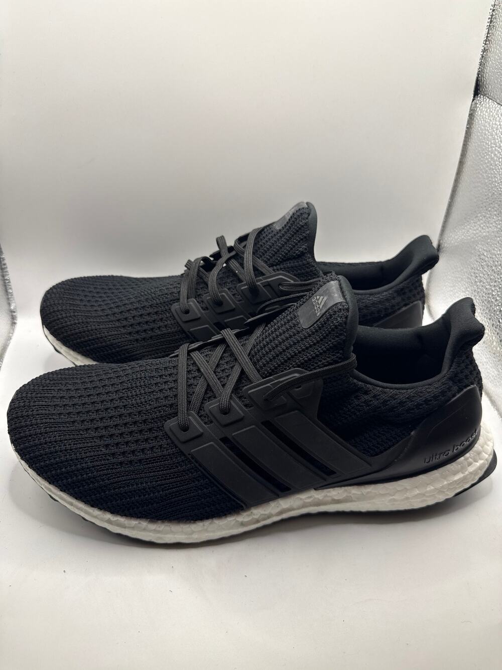 Adidas UltraBoost 4.0 DNA Primeblue Men’s Size 12 Black White FY9318 NWOB
